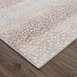 Pointblank Leopard Print Fawn Runner Rug