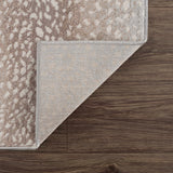 Pointblank Leopard Print Fawn Runner Rug