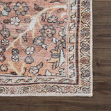 Sample Urpi Rose & Brown Washable Area Rug - Clearance