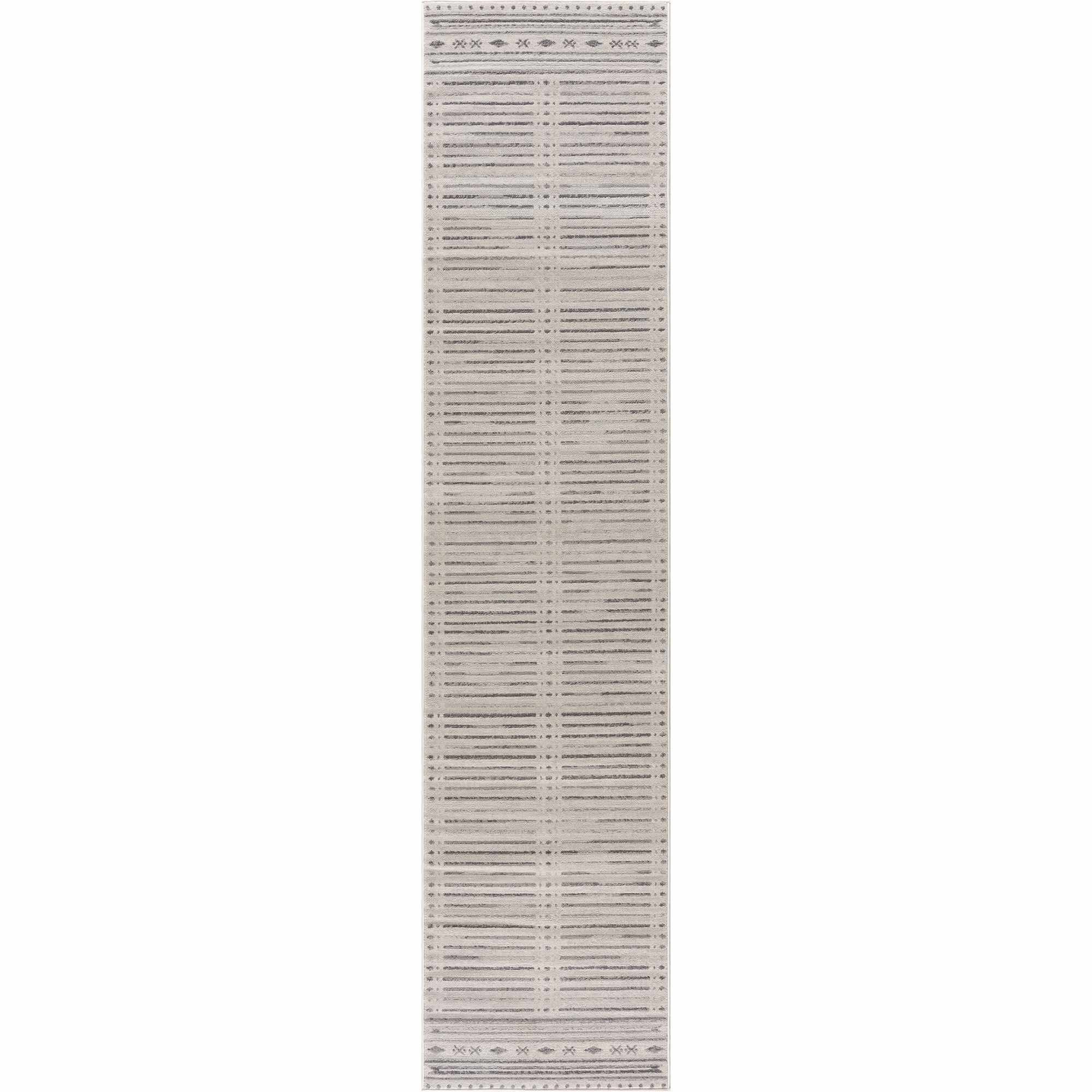 Tigri Aztec Ivory & Gray 2325 Runner Rug