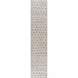 Tigris Swiss Cross Ivory & Gray 2322 Runner Rug