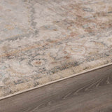 Vaeda Blue & Beige Medallion Runner Rug