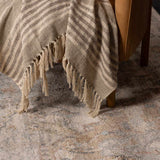 Vaeda Blue & Beige Medallion Runner Rug