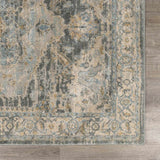 Vaeda Blue Medallion Runner Rug