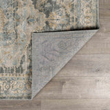Vaeda Blue Medallion Runner Rug