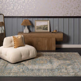 Vaeda Blue Medallion Runner Rug