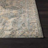 Vaeda Blue Medallion Runner Rug