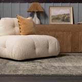 Vaeda Blue Medallion Runner Rug