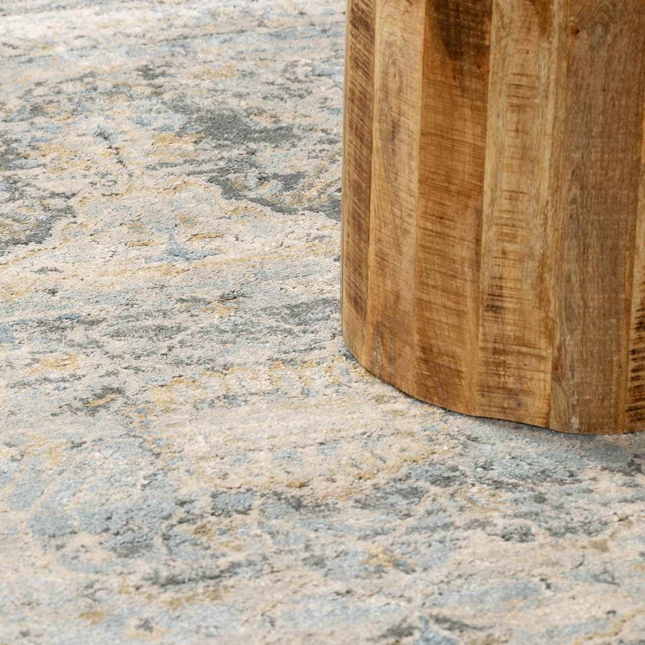 Vaeda Blue Medallion Runner Rug