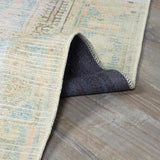 Light Olive Baloy Washable 7ft Runner Rug