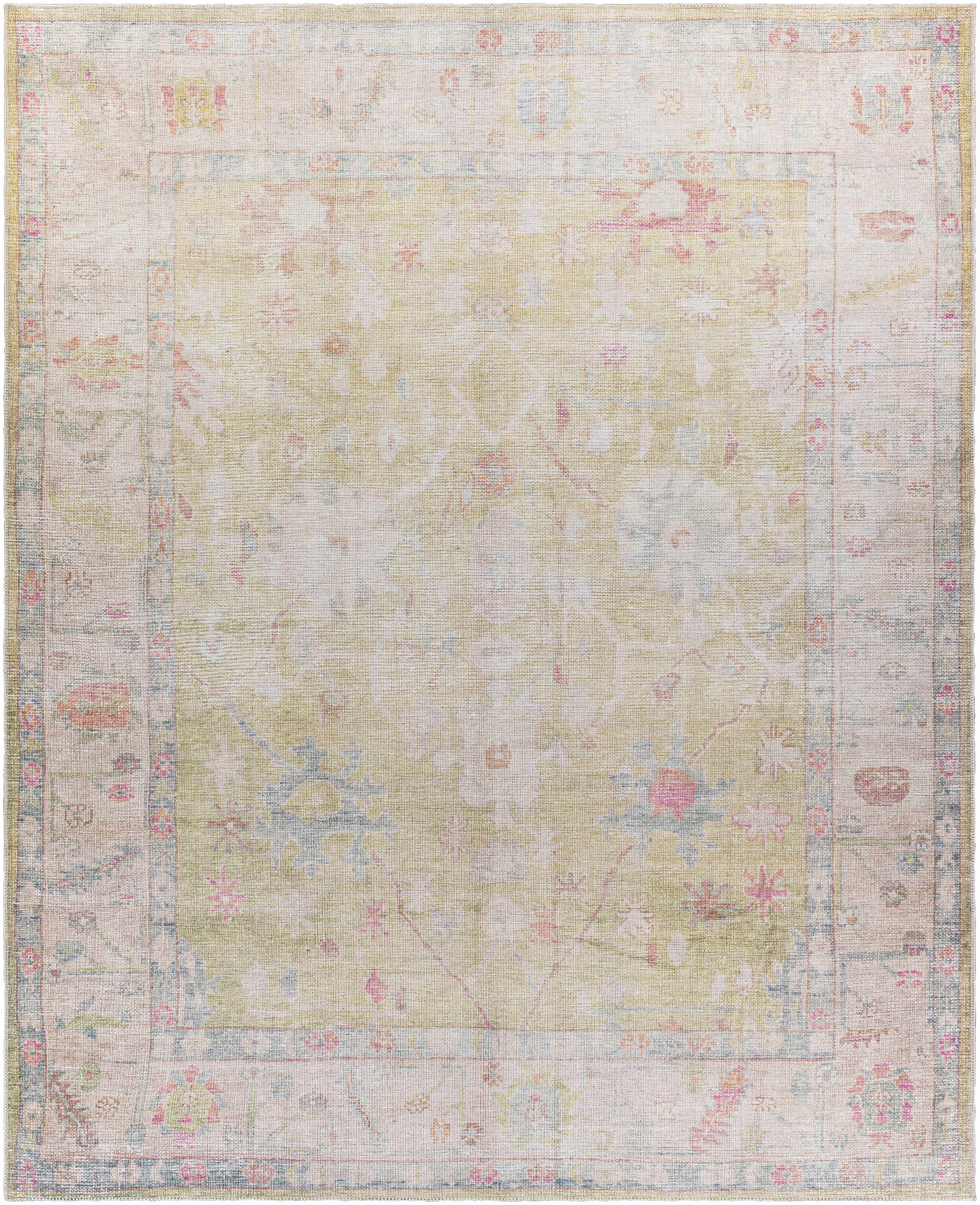 Sample Bozkurt Distressed Washable Rug