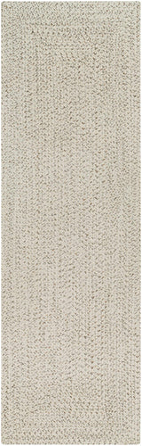 Beige Bargo Braided Textured Runner Rug