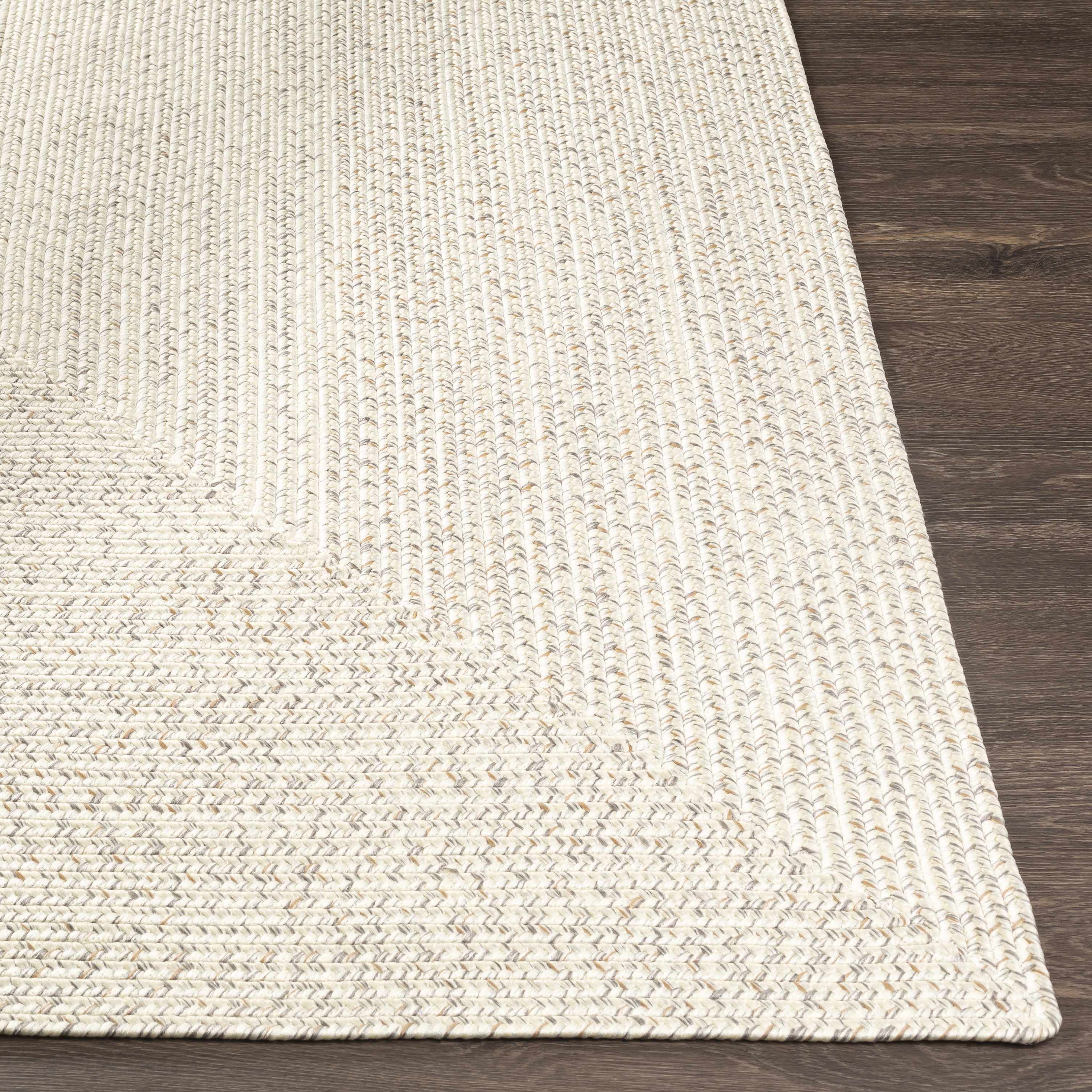 Beige Bargo Braided Textured Runner Rug