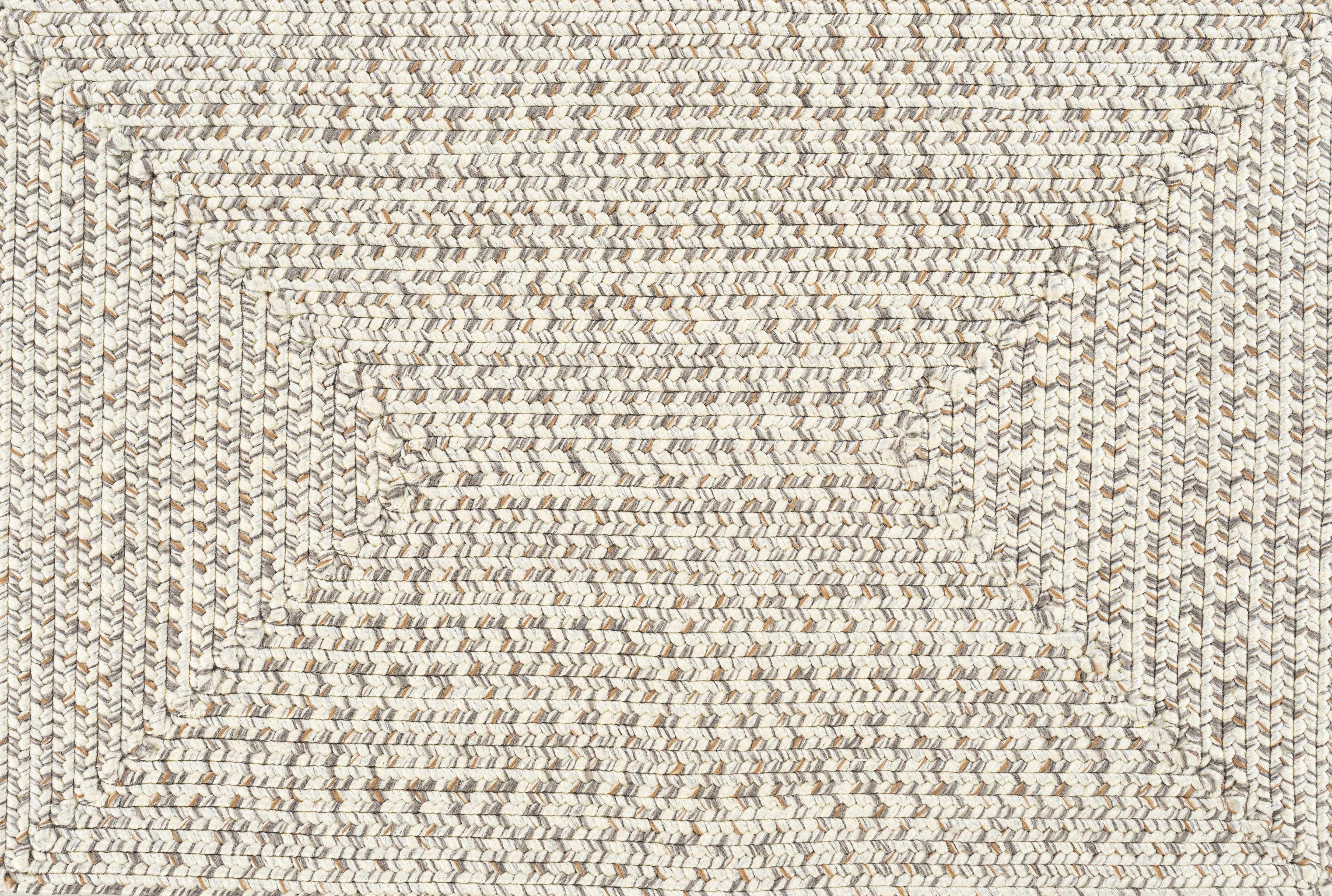 Beige Bargo Braided Textured Runner Rug