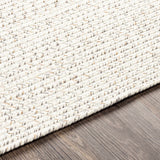 Beige Bargo Braided Textured Runner Rug