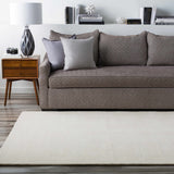 Brockton Solid Wool Light Beige Runner Rug