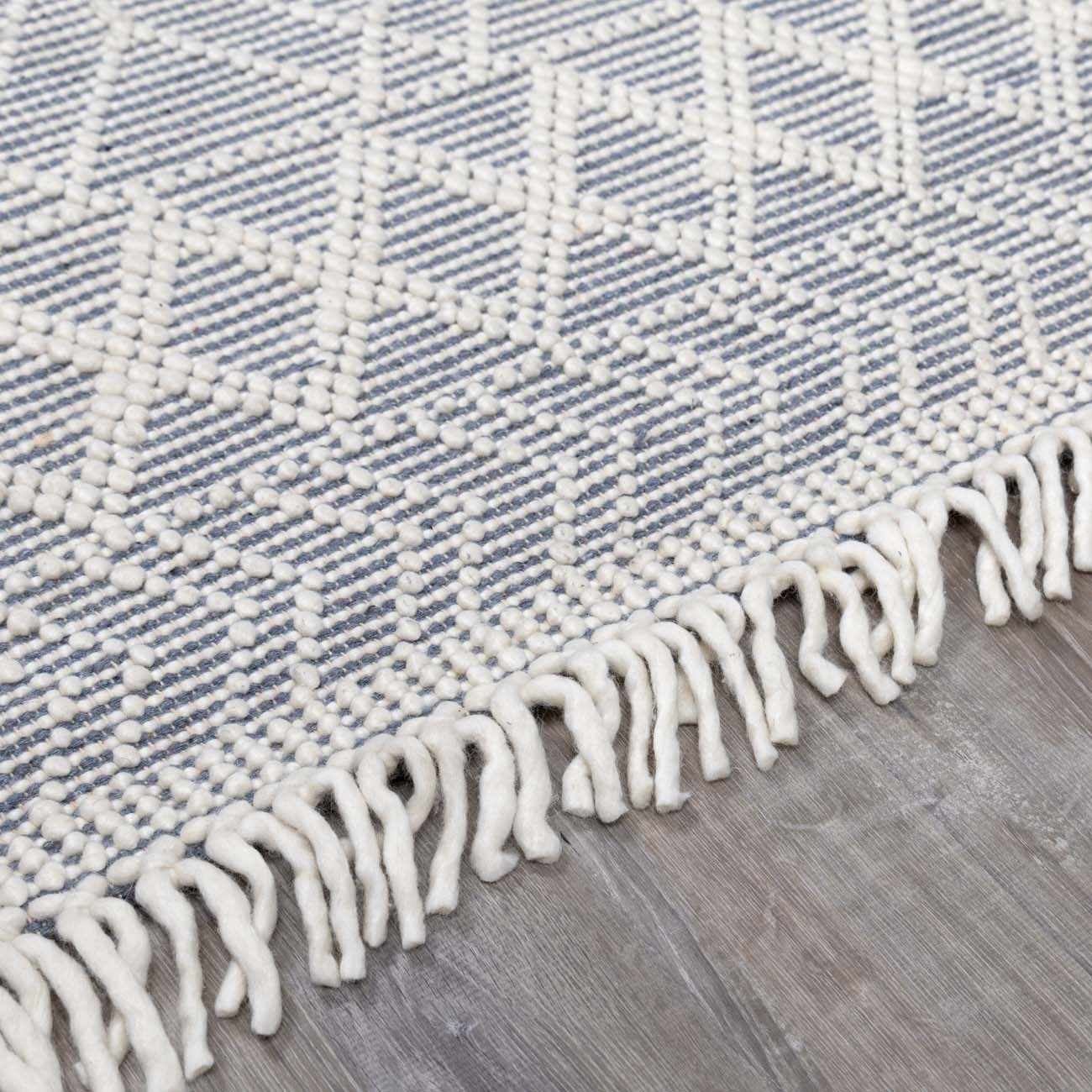 Ramsbury Ivory & Blue Runner Rug