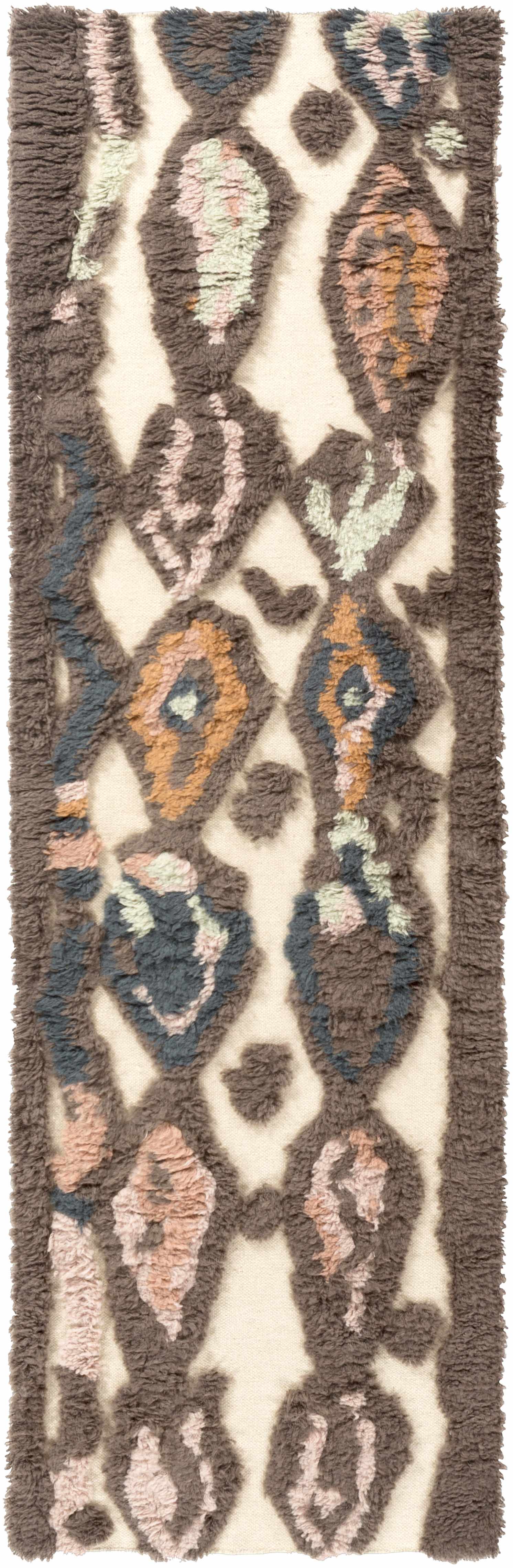 Brown Pink Nila Runner Rug