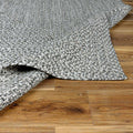 Cream Charcoal Cranwell Braided Textured Runner Rug