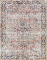 Sample Pink Dunshaughlin Distressed Washable Area Rug - Clearance