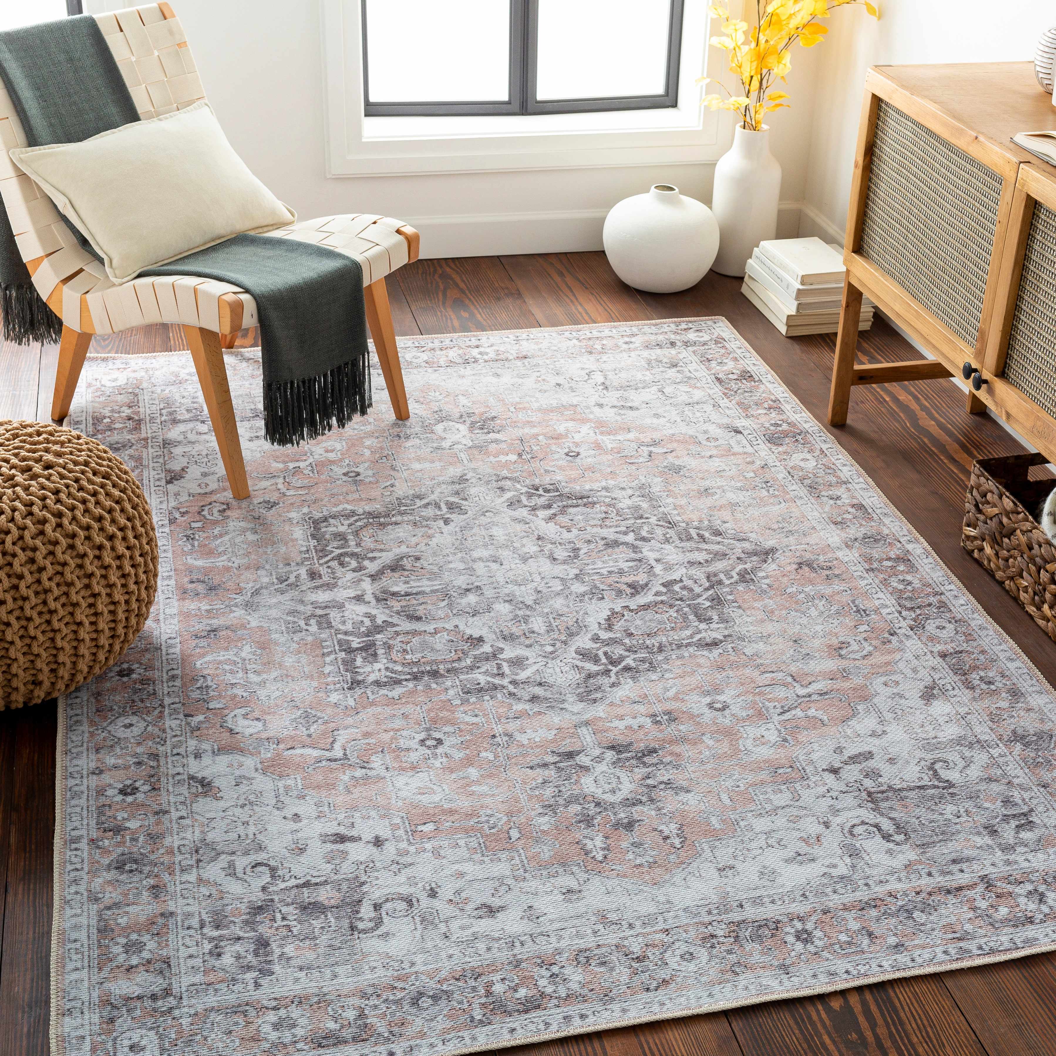 Fatih Washable 8ft Runner Rug