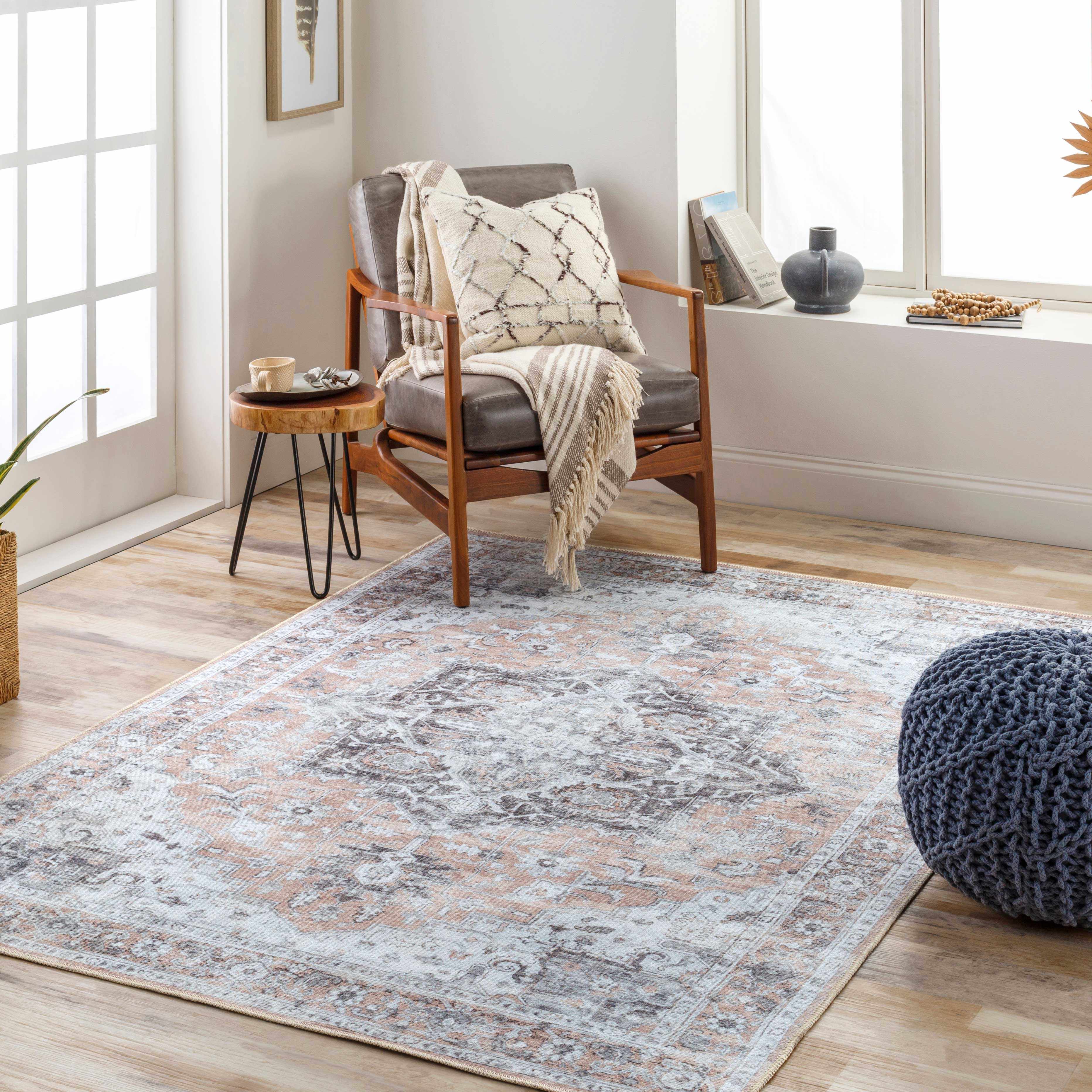 Fatih Washable 8ft Runner Rug