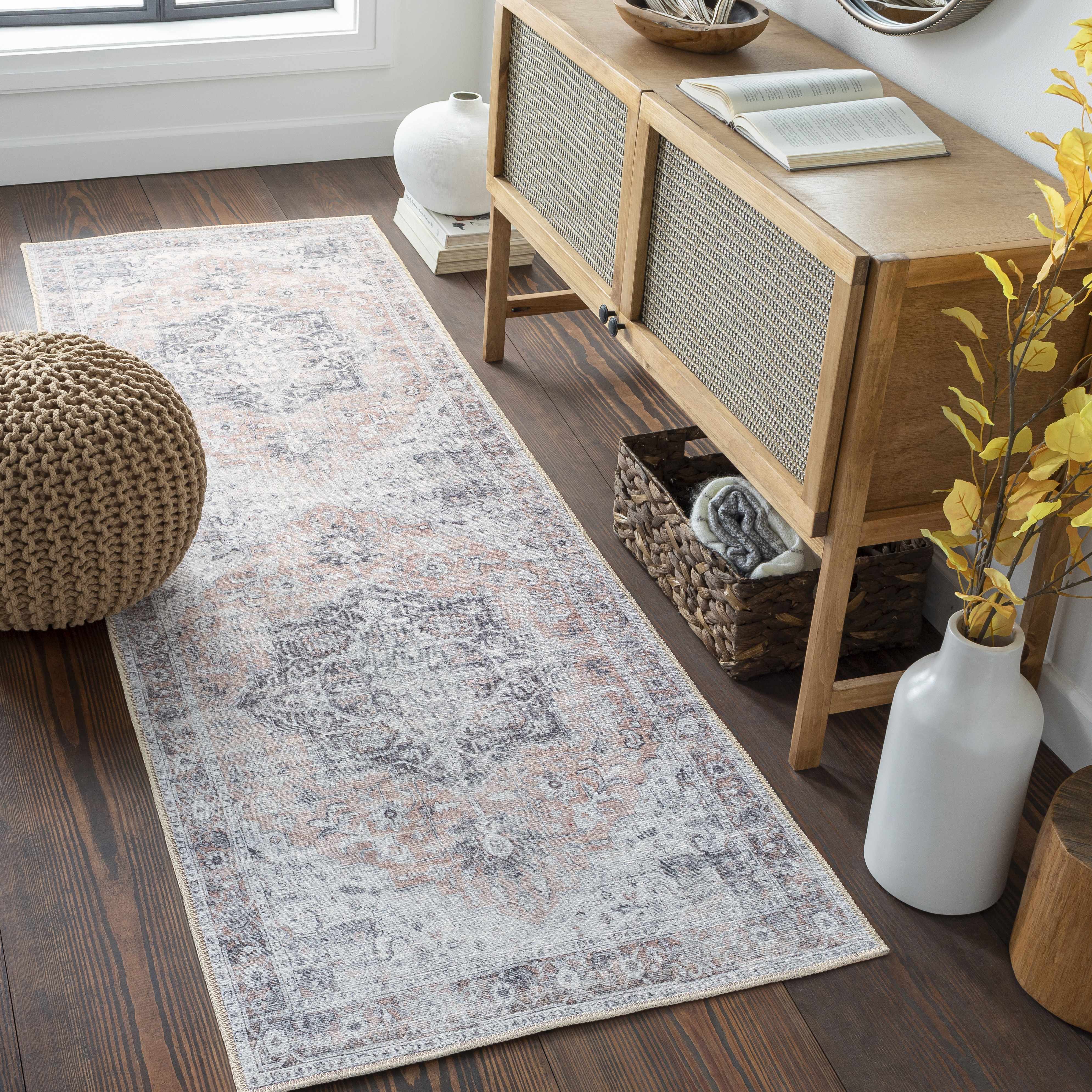Fatih Washable 8ft Runner Rug