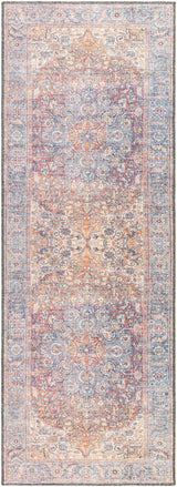 Rust Gardnertown Medallion Washable Runner Rug - Clearance