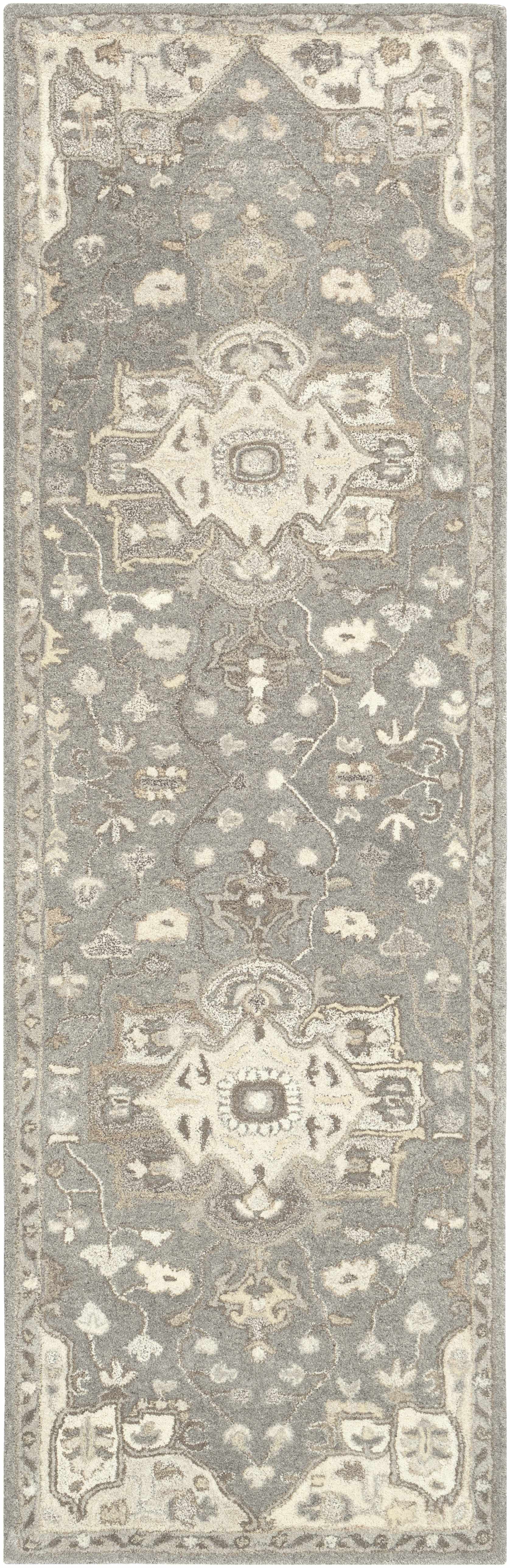 Broomfield Hand Tufted Taupe 1196 Runner Rug