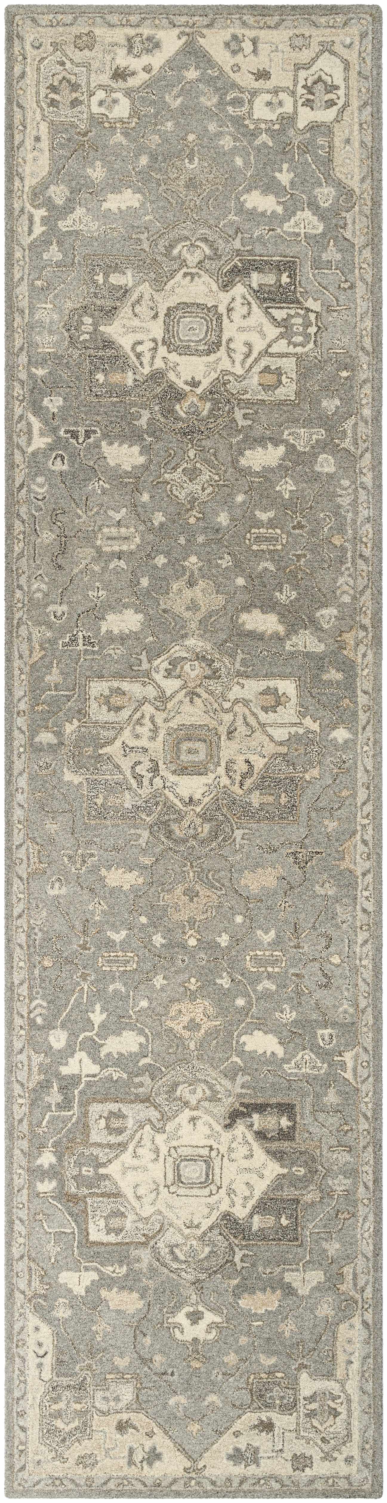 Broomfield Hand Tufted Taupe 1196 Runner Rug