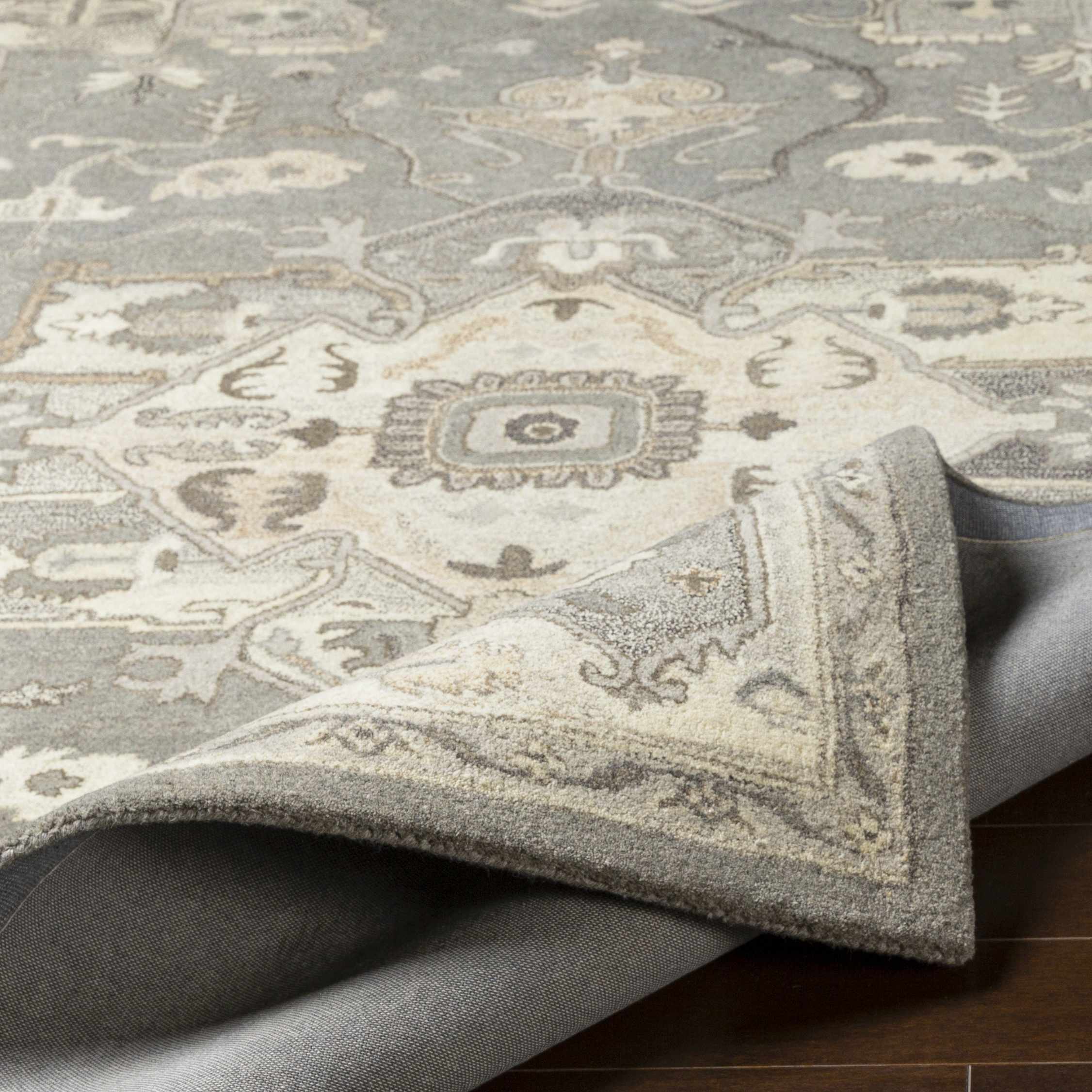 Broomfield Hand Tufted Taupe 1196 Runner Rug