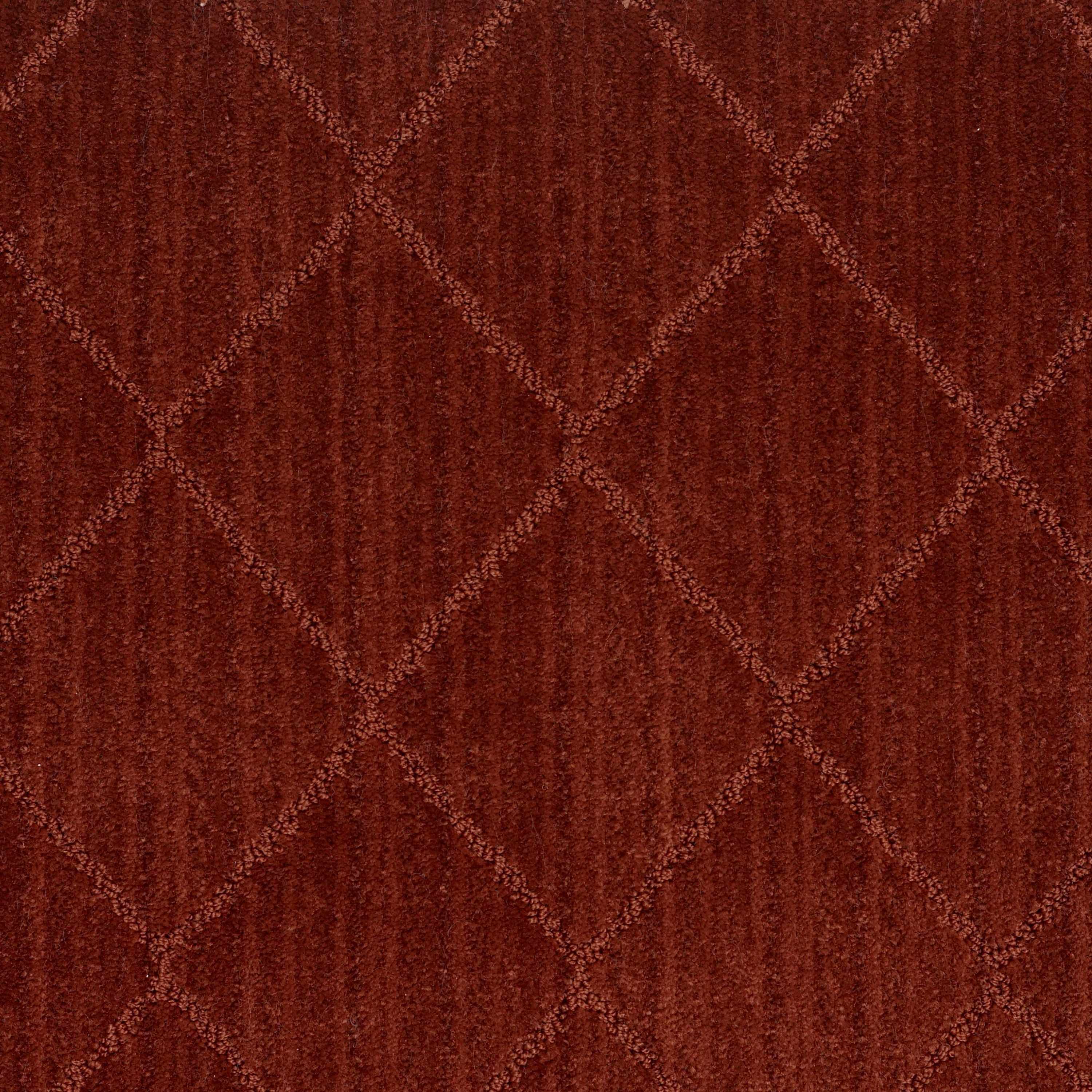 Sample Custom Size Hawkins Dark Red Diamond Rug