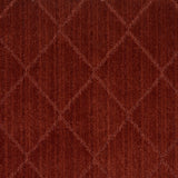 Sample Custom Size Hawkins Dark Red Diamond Rug