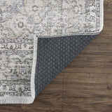 Cream Holi-2301 Washable Runner Rug