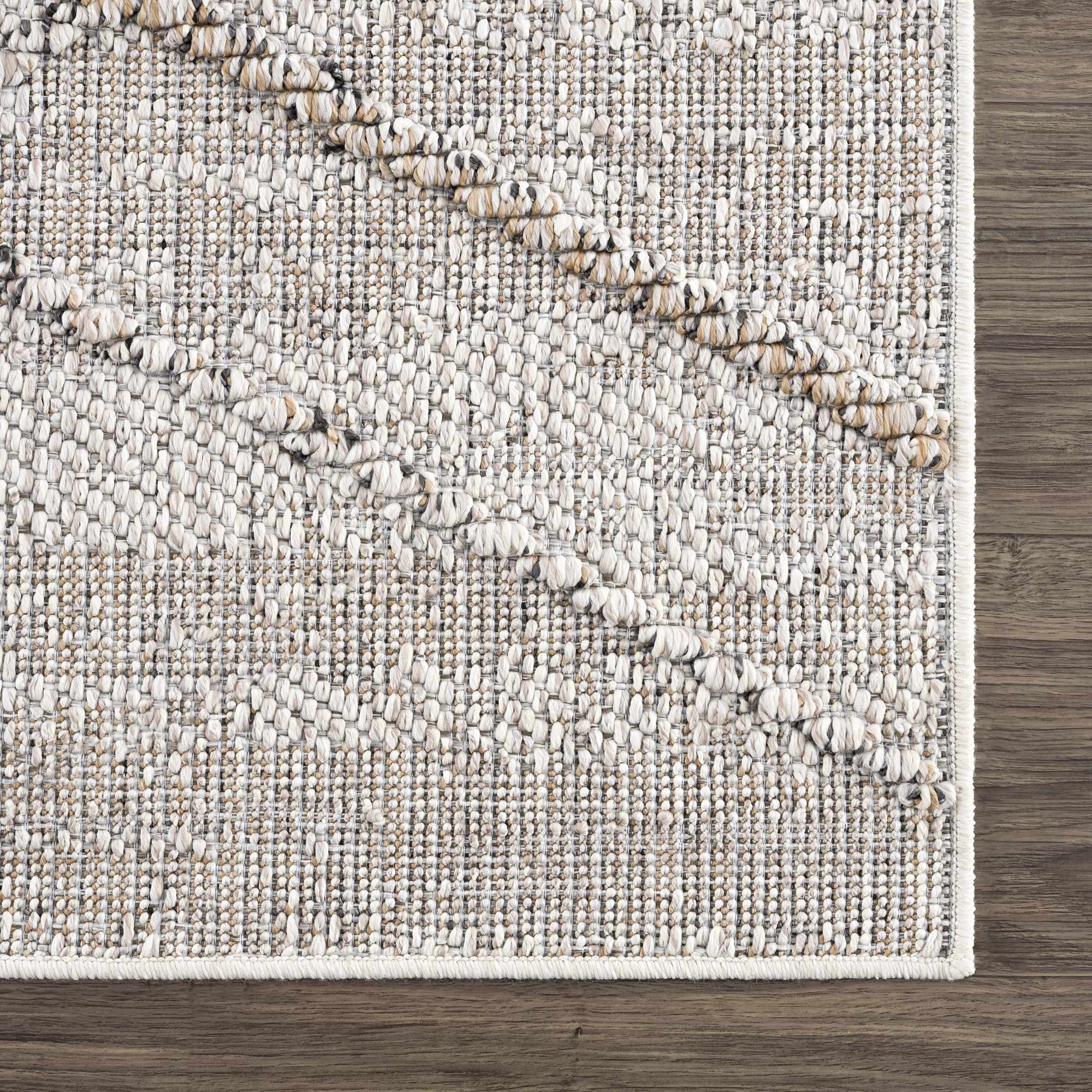 Baqer Bone & Tan Indoor & Outdoor Rug - Clearance