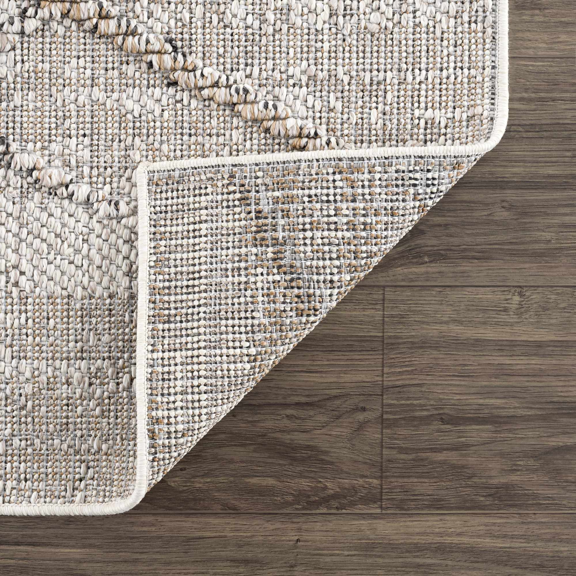 Baqer Bone & Tan Indoor & Outdoor Rug - Clearance