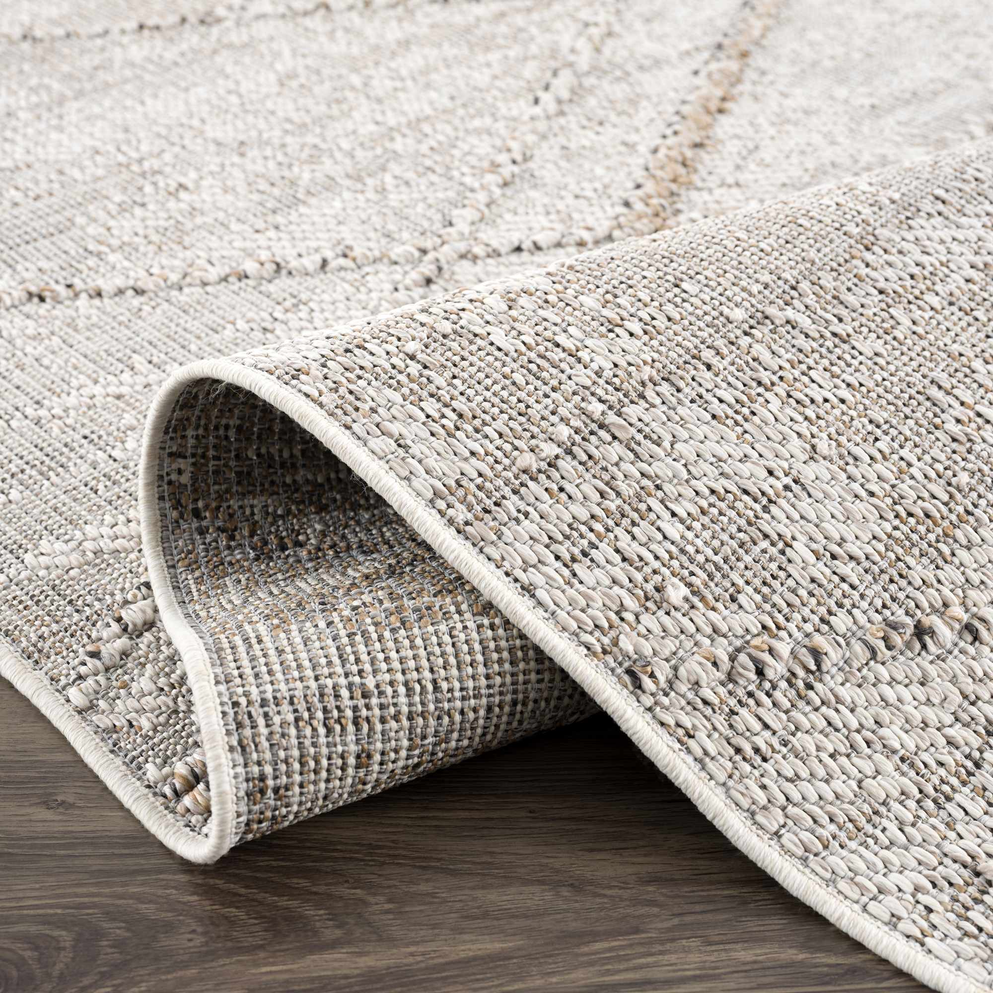 Baqer Bone & Tan Indoor & Outdoor Rug - Clearance