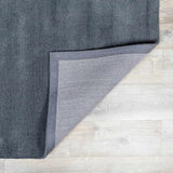 Brockton Solid Wool Charcoal Runner Rug