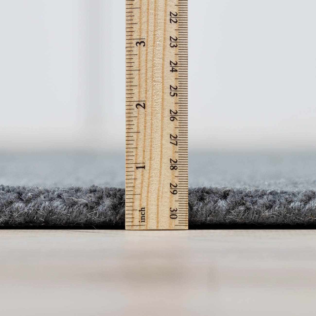 Brockton Solid Wool Charcoal Runner Rug