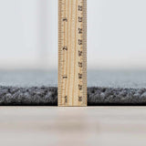 Brockton Solid Wool Charcoal Runner Rug