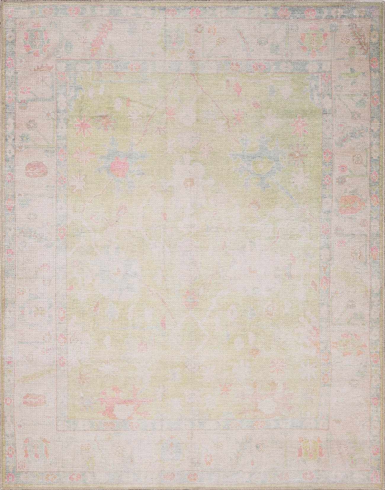 Bozkurt Distressed Washable Rug
