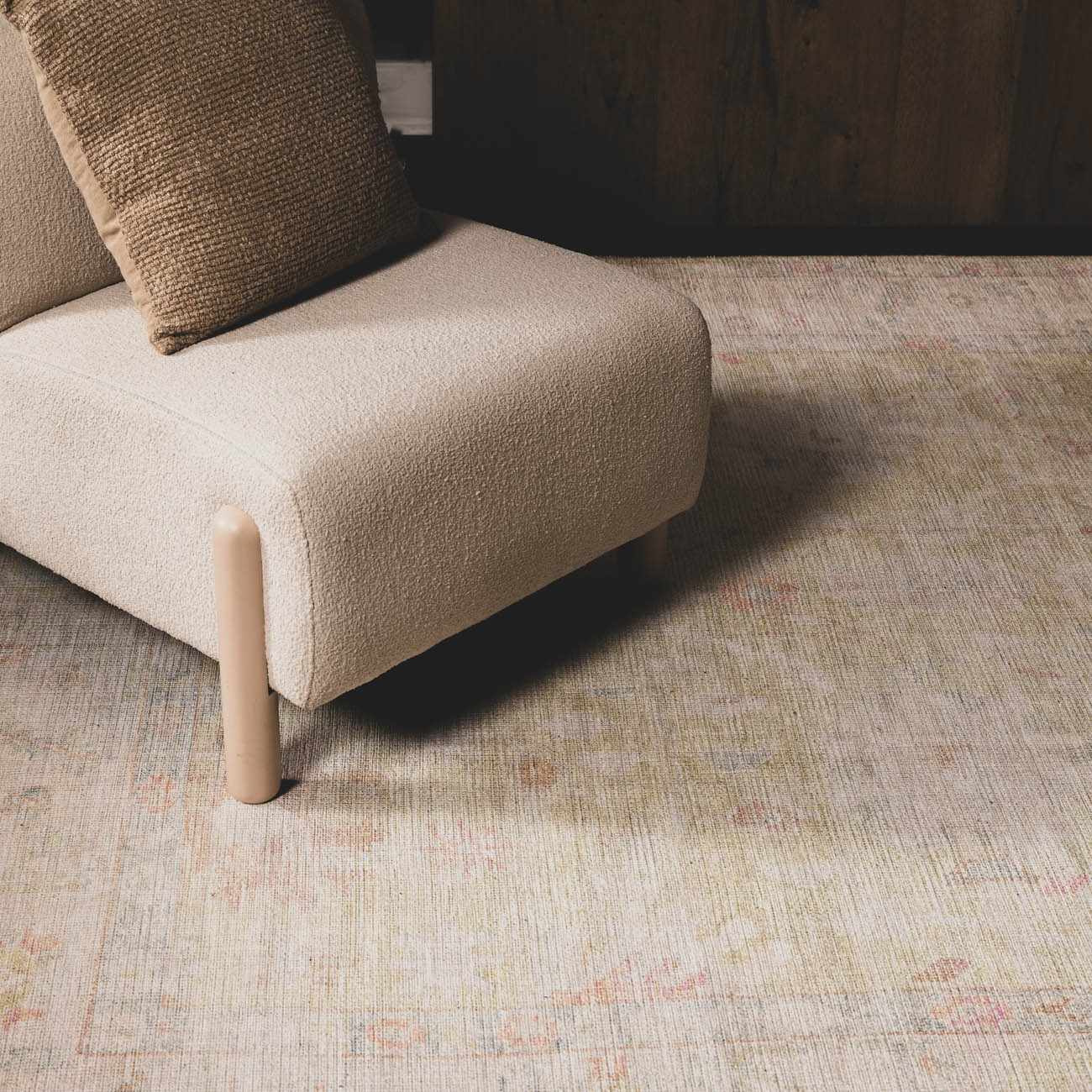 Bozkurt Distressed Washable Rug