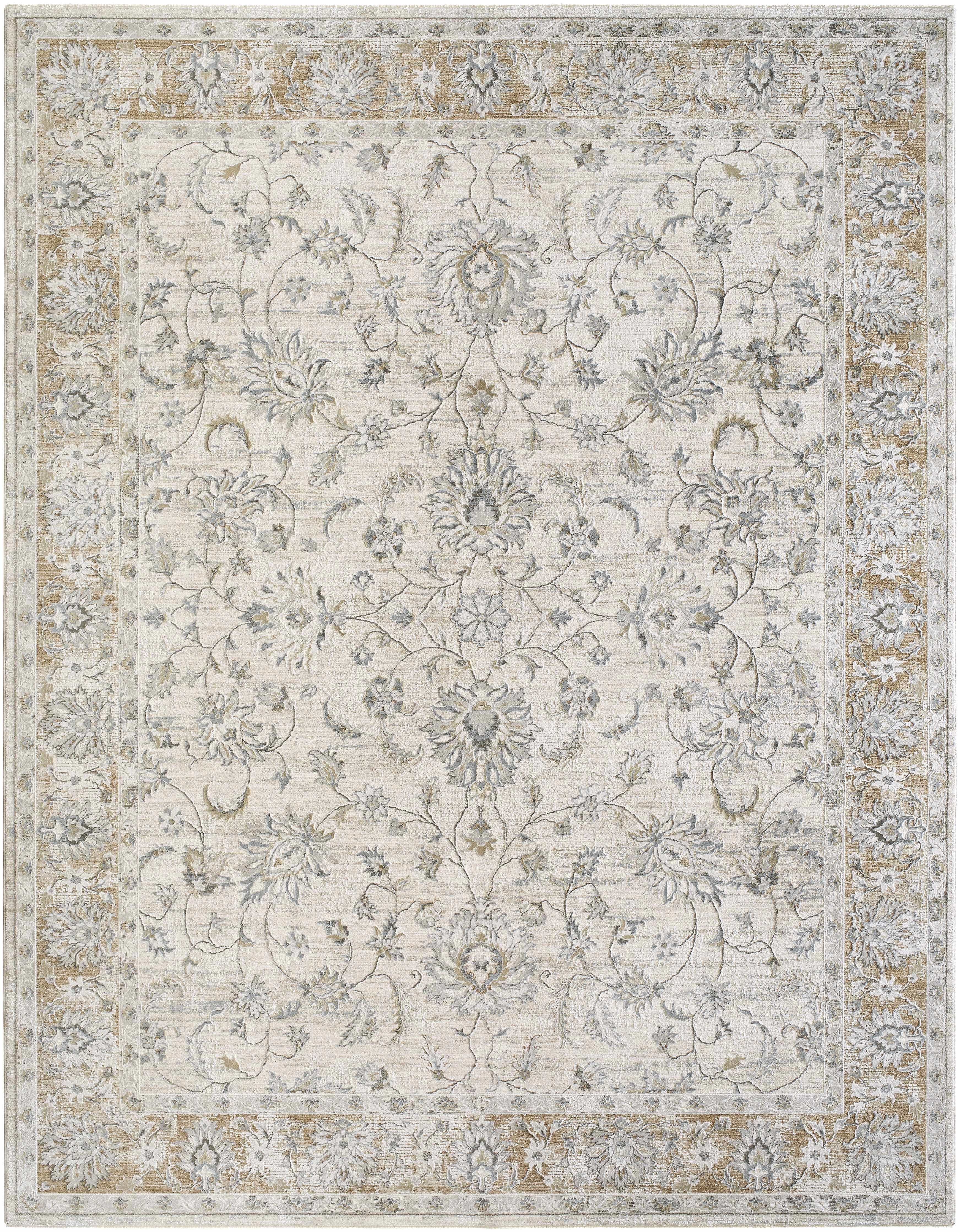Sample Kerem Cream Damask Area Rug