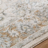Kerem Cream Damask Runner Rug