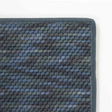 Sample Custom Size Lucca Dark Blue Textured Rug