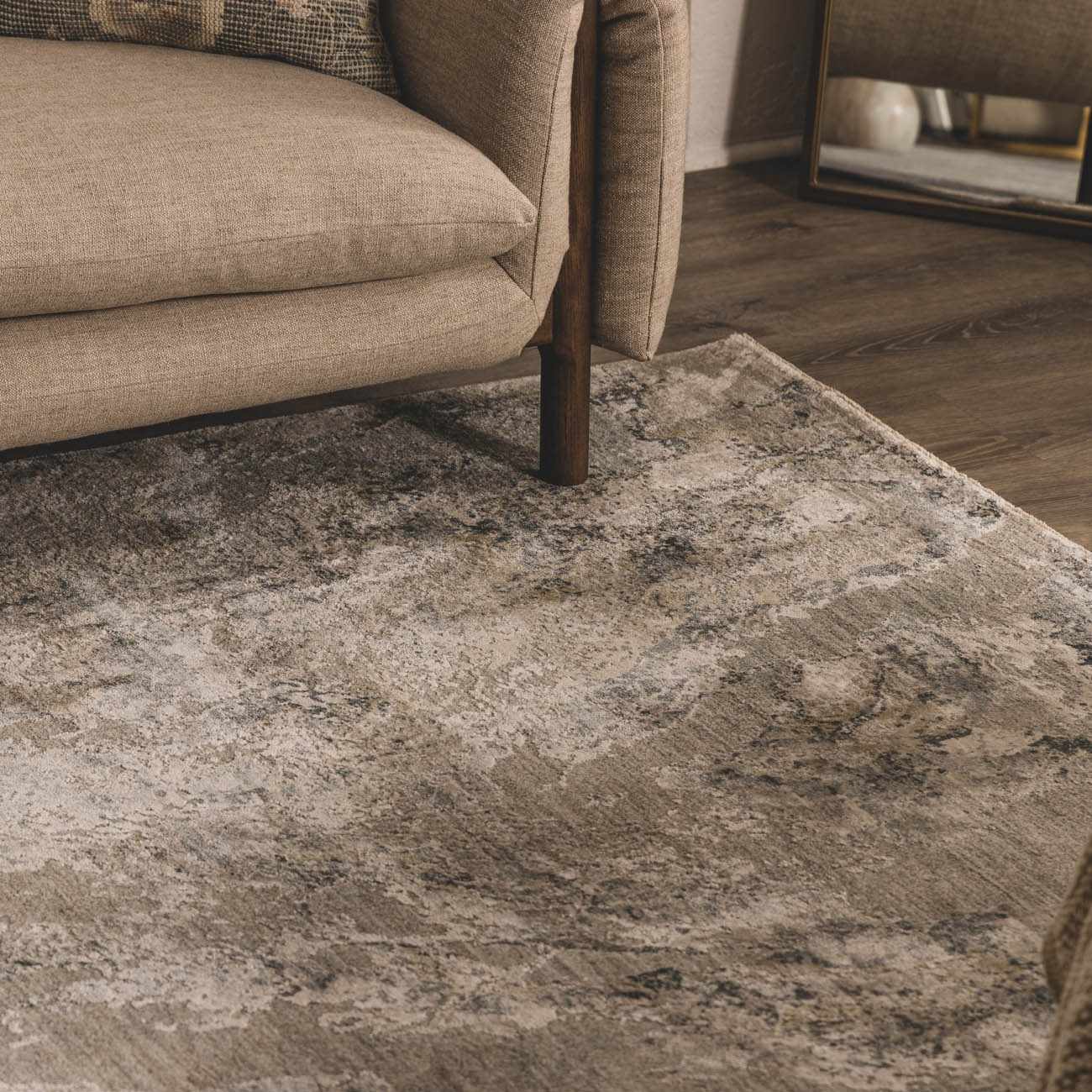 Maddington Gray Marble Rug