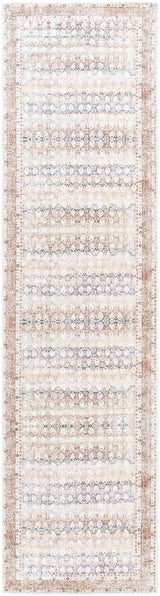 Rust Maligaya Distressed Washable Runner Rug - Clearance