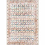 Rust Maligaya Distressed Washable Runner Rug - Clearance