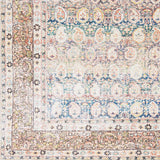 Sample Rust Maligaya Distressed Washable Area Rug - Clearance