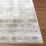 Neron Blue Gray Abstract Runner Rug
